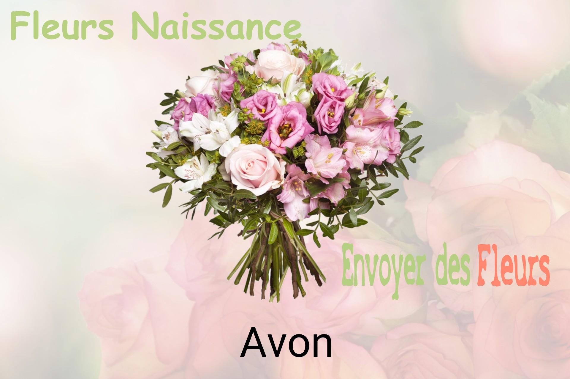 Bouquet de fleurs de naissance livré à Avon